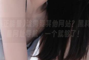 谁需要其他网站？黑料正能量网址导航，一个就够了！